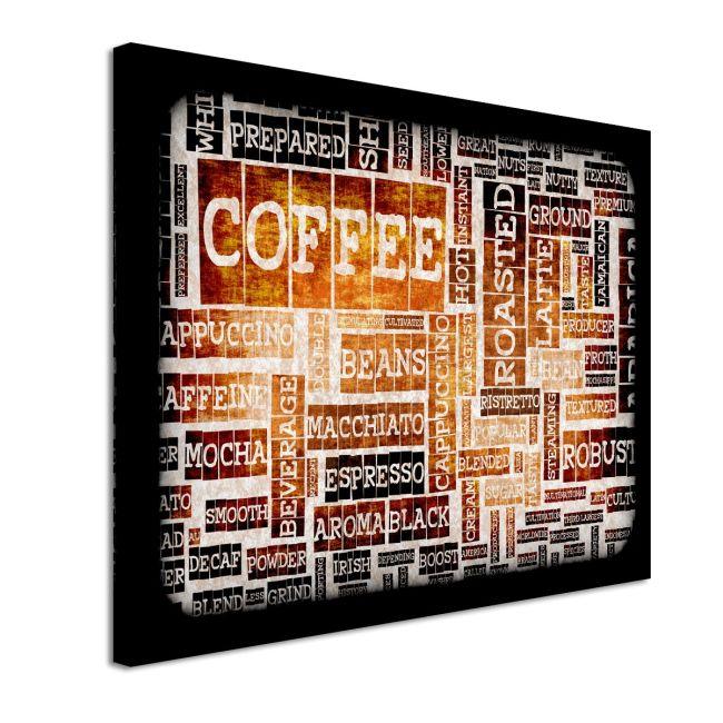 Canvas print Coffee typography