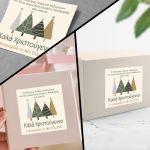 Christmas sticker label, for clubs personalized