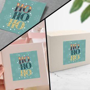 Christmas sticker label, Happy Holidayspersonalized