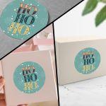 Christmas sticker label, Happy Holidayspersonalized