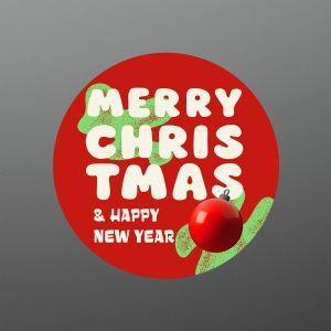 Αυτοκόλλητη Χριστουγεννιάτικη ετικέτα, Merry Christmas  2
