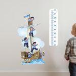 Wall stickers height measure In the forest with friends 