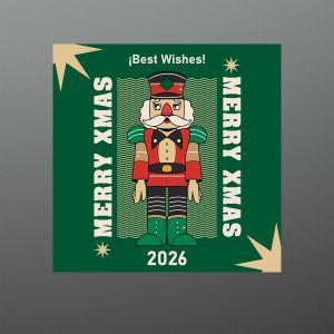 Christmas sticker label, Merry Christmas personalized 2