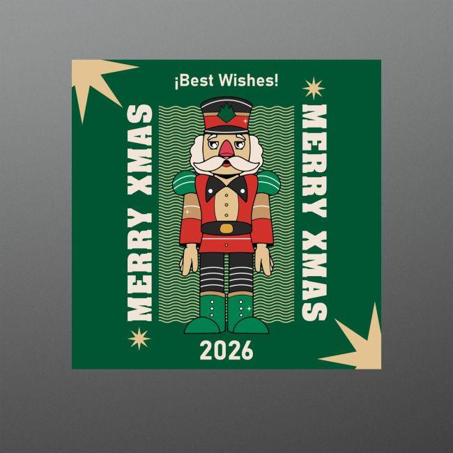 Christmas sticker label, Merry Christmas personalized
