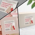 Christmas sticker label, for clubs personalized, art 2