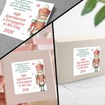 Αυτοκόλλητη Χριστουγεννιάτικη ετικέτα, για συλλόγους, προσωποποιημένη, art 4