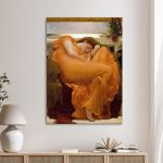 Canvas print Flaming June (vertical), Leighton F.