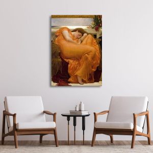 Canvas print Flaming June (vertical) Leighton F. Framed canvas View 1 2