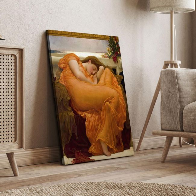 Πίνακας ζωγραφικής Flaming June (κάθετο), Leighton Frederic