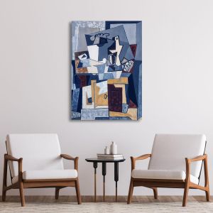 Canvas print Nature morte à la porte et à la clef reart (original by P. Picasso) reproduction Framed canvas View 1 2