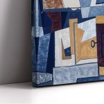 Canvas print Nature morte à la porte et à la clef, reart (original by P. Picasso), reproduction