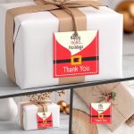 Καρτελάκια Χριστουγεννιάτικα Thank You, Happy HoHoHolidays