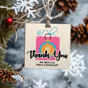 Καρτελάκια Χριστουγεννιάτικα Thank You 2