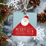 Christmas labels wishing Cards