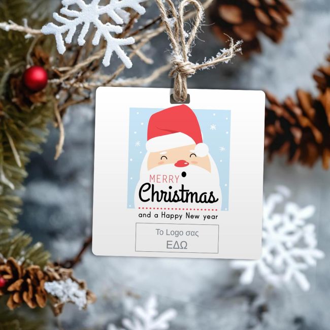 Καρτελάκια Χριστουγεννιάτικ ευχετήρια με λογότυπο, προσωποποιημένα