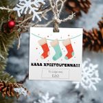 Christmas Wishes cards, personalized