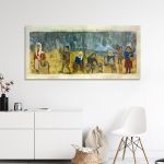 Πίνακας σε καμβά Μάζεμα ελιών, πανοραμικός, Θεόφιλος