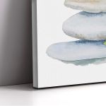 Canvas print Balanced stones in watercolor