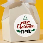 Αυτοκόλλητη Χριστουγεννιάτικη ετικέτα, Merry Christmas to you