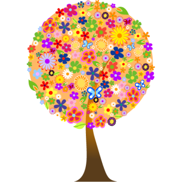 Wall stickers flower tree 2