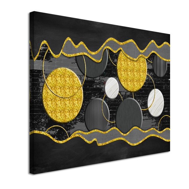 Πίνακας White and golden circles