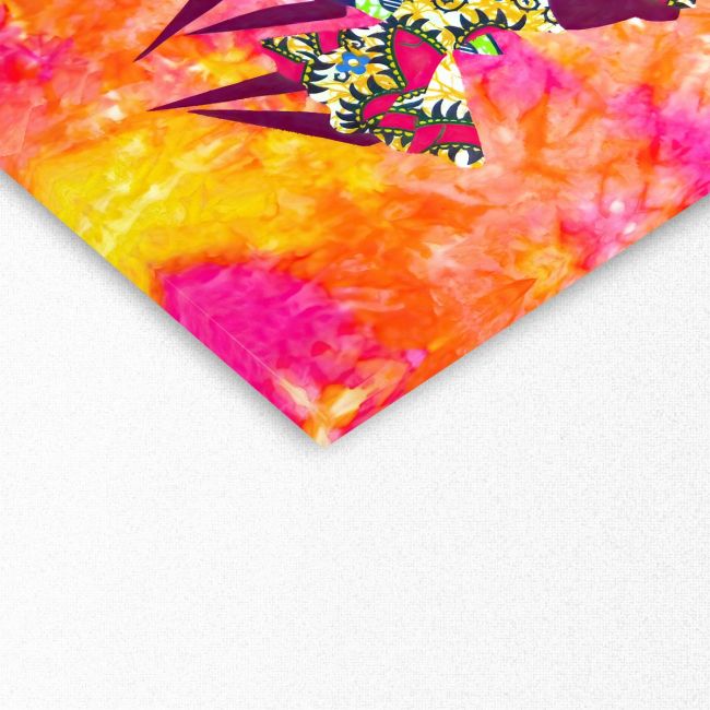 Canvas print square Textile dance I