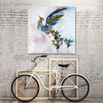 Canvas print square Bird of birds
