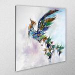 Canvas print square Bird of birds