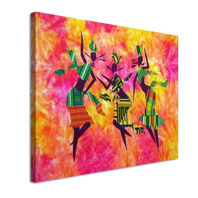 Canvas print Texttile dance