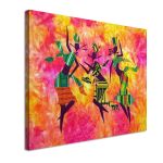 Canvas print Texttile dance