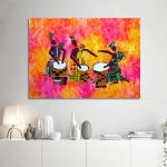 Canvas print Texttile drums