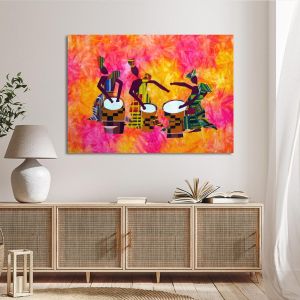 Canvas print Texttile drums Framed canvas View 1 2