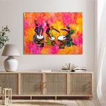 Canvas print Texttile drums