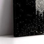 Canvas print Silver lips