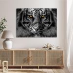 Canvas print Yellow eyed tiger