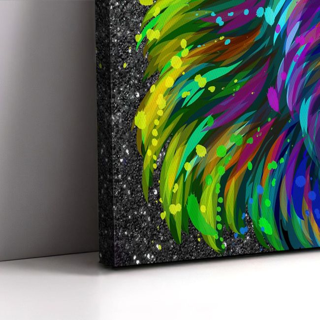 Canvas print Lion couple