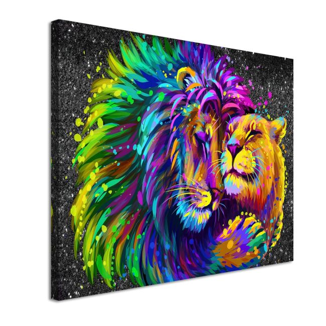 Canvas print Lion couple