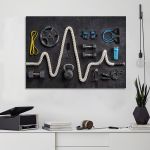 Canvas print Gymnasium synthesis