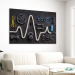 Canvas print Gymnasium synthesis