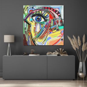Canvas print square Abstract eye I