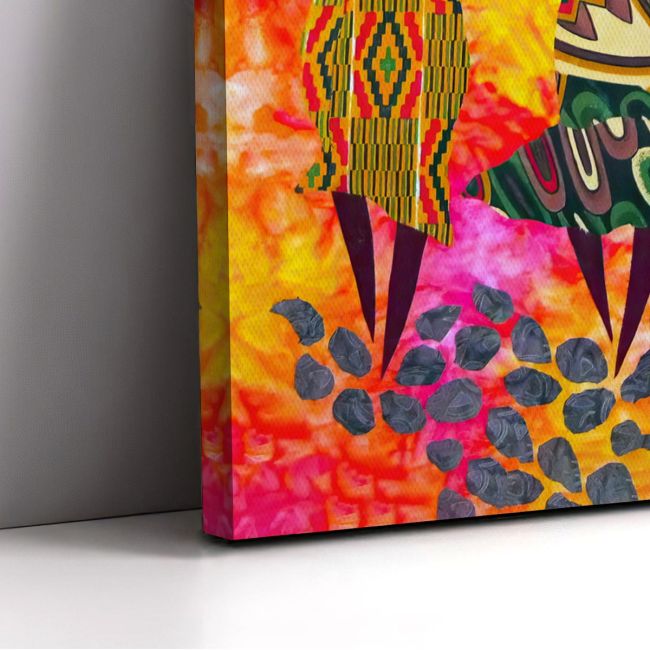 Canvas print Textile figures