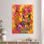 Canvas print Textile figures