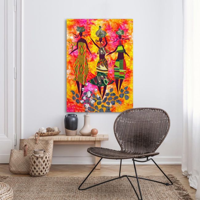 Canvas print Textile figures