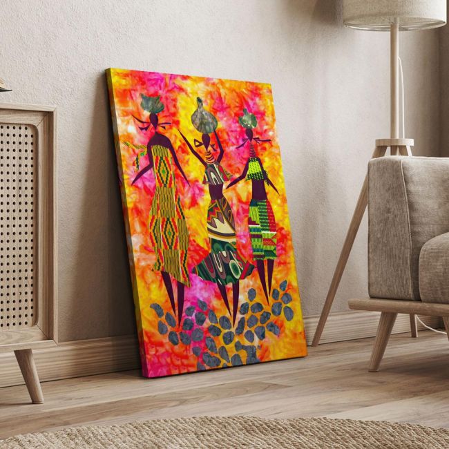 Canvas print Textile figures