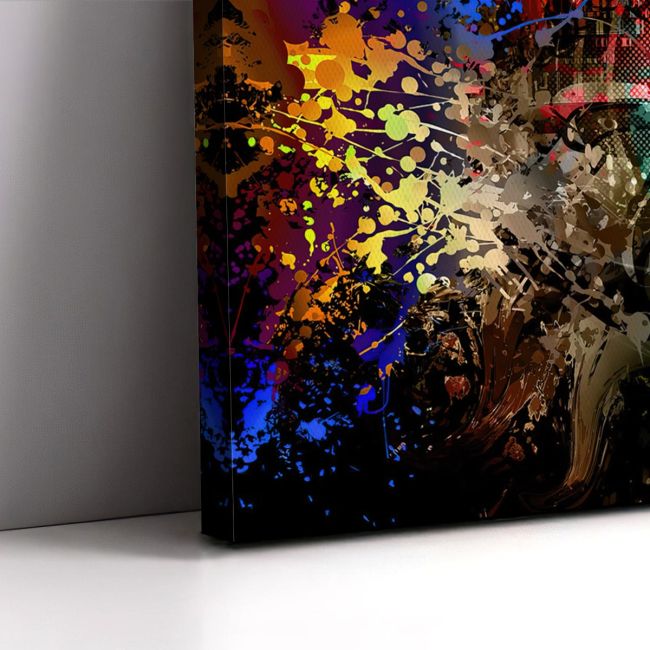 Canvas print Grunge eye