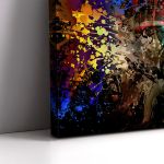 Canvas print Grunge eye