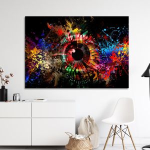 Πίνακας ζωγραφικής Grunge eye