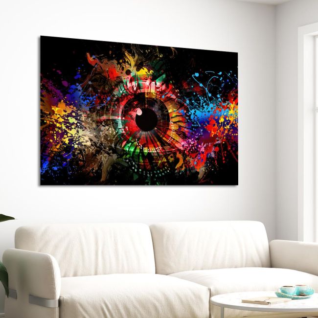 Canvas print Grunge eye
