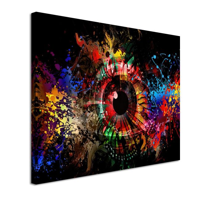 Canvas print Grunge eye