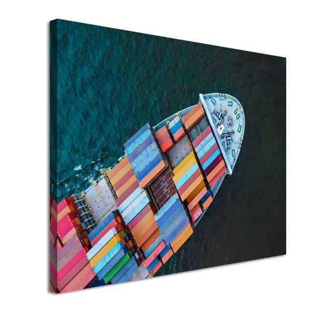 Canvas print Tanker vertical view